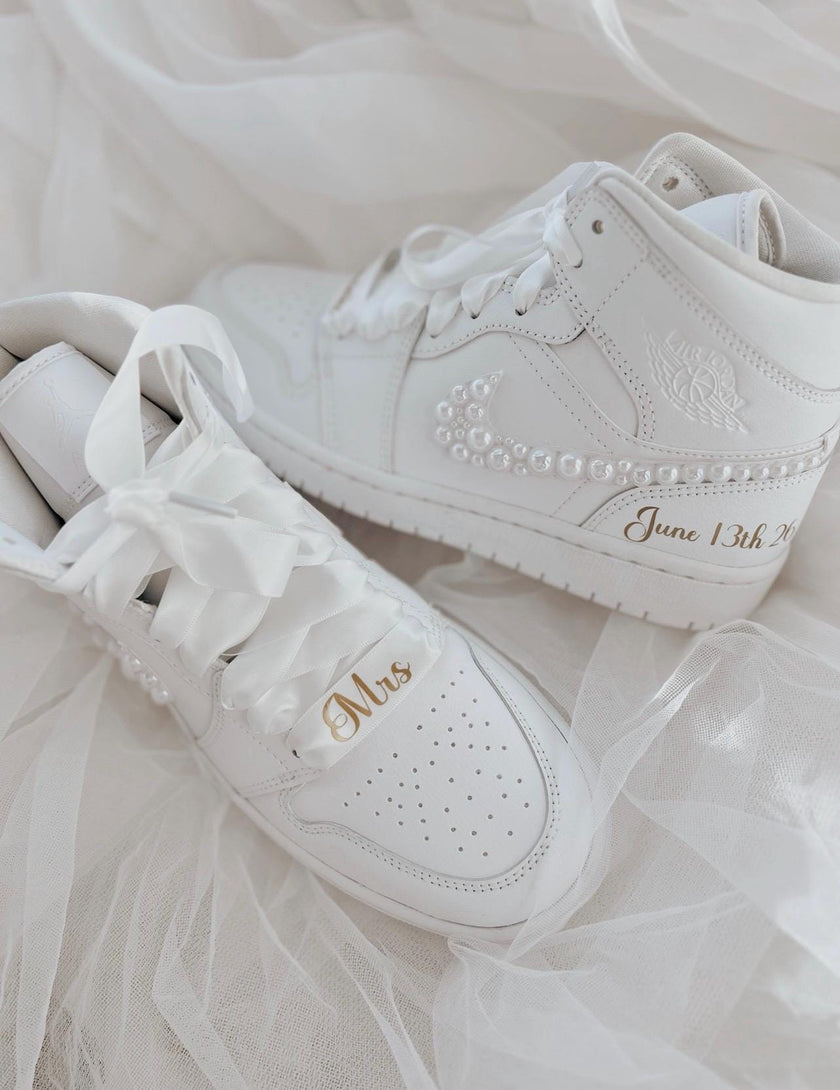 Personalized Wedding Ribbon Laces: Custom Bridal Shoe Laces