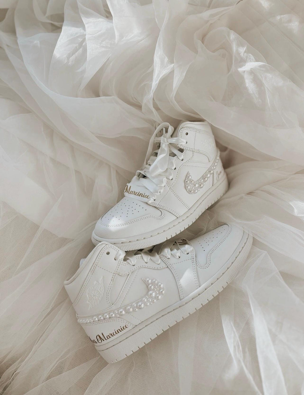 Personalized Wedding Ribbon Laces: Custom Bridal Shoe Laces