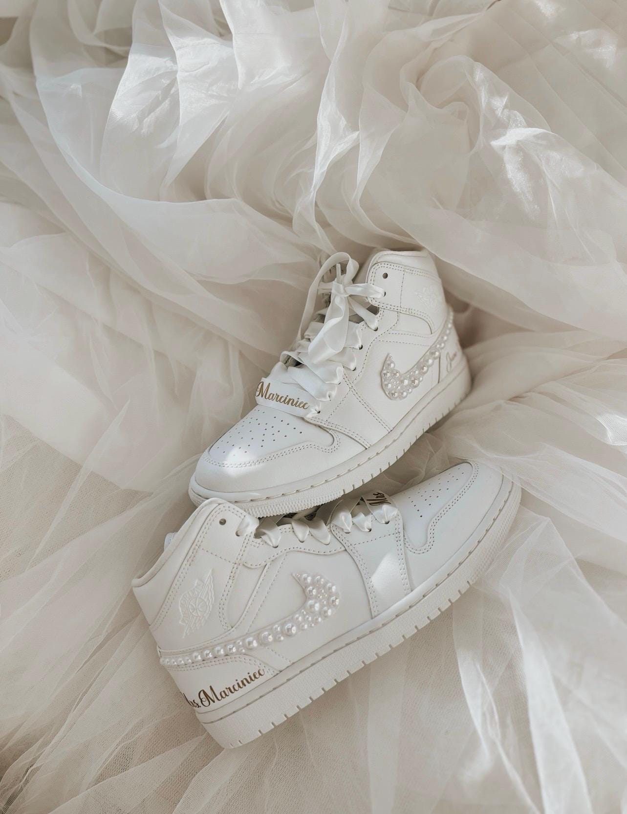 Personalized Wedding Ribbon Laces: Custom Bridal Shoe Laces