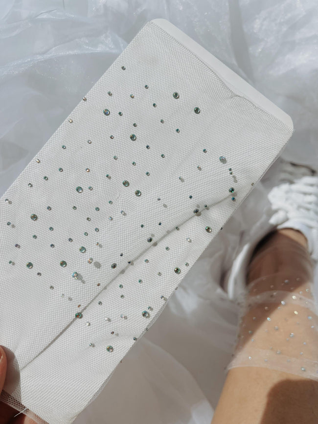 crystal embellished bridal accessories, personalized crystals wedding socks for bride