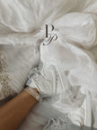 crystal embellished bridal accessories, personalized crystals wedding socks for bride