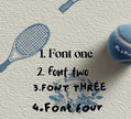 Personalized dog wedding favors, custom tennis ball with love message, tennis player gift